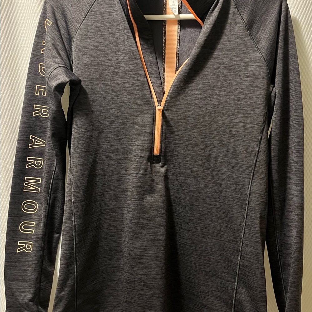 Under Armour Charcoal and Orange ColdGear Pullover